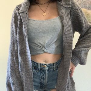Grey cardigan